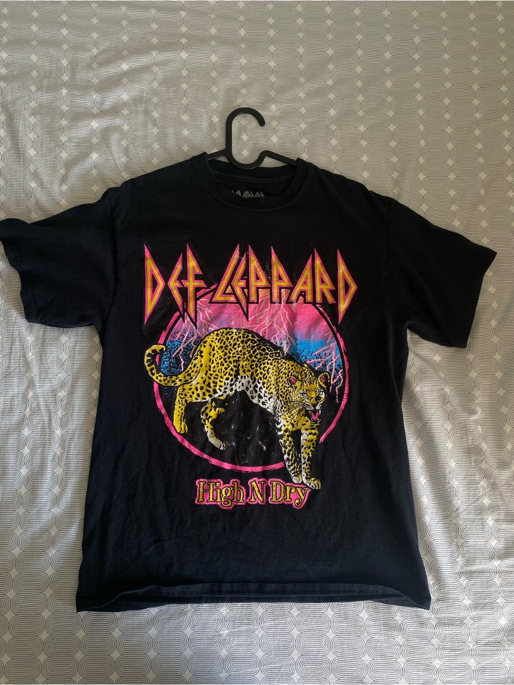Def Leppard "High 'N' Dry" Short Sleeve Tee - Black